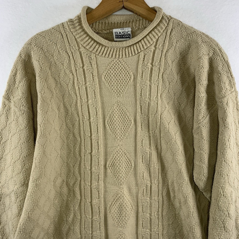 Vtg Basic Editions Womens Textured Roll Neck Swea… - image 2